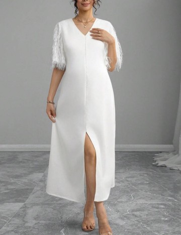 Rochie midi Shein, alb