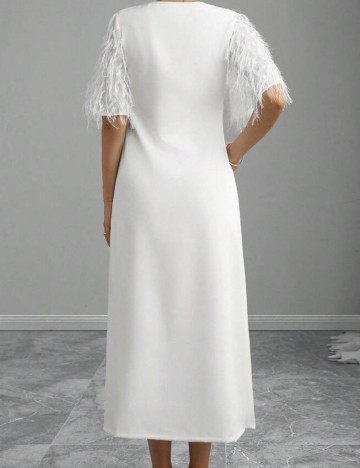 Rochie midi Shein, alb