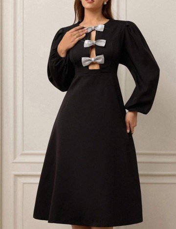 Rochie midi Shein Curve+, negru