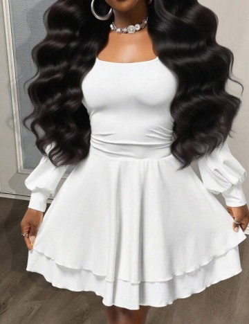 Rochie mini Shein, alb