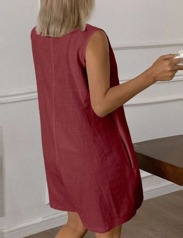 Salopetă scurtă Shein, vișiniu