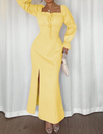 Rochie maxi Shein, galben