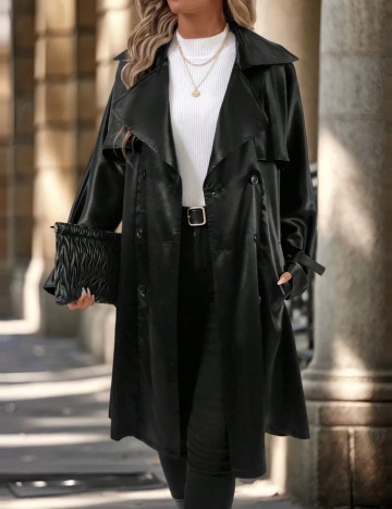 Trench Shein, negru