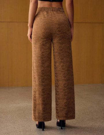 Pantaloni Shein MOTF, maro