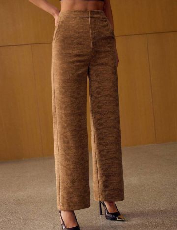 Pantaloni Shein MOTF, maro