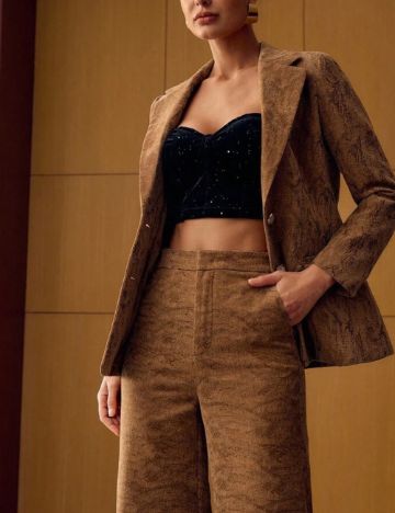 Pantaloni Shein MOTF, maro