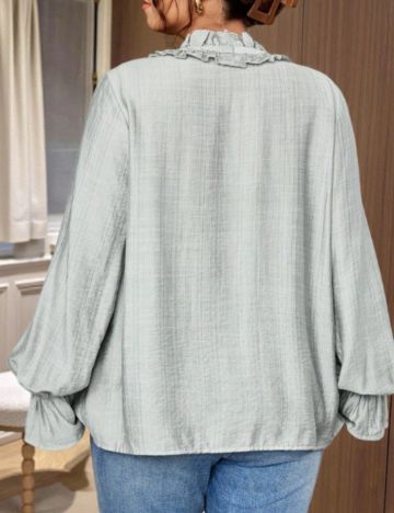 Cămașă Shein Curve+, gri