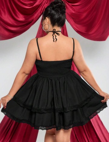 Rochie mini Shein Curve+, negru