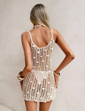 Rochie de plajă Shein, crem