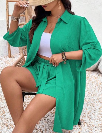 Compleu Shein Curve+, verde