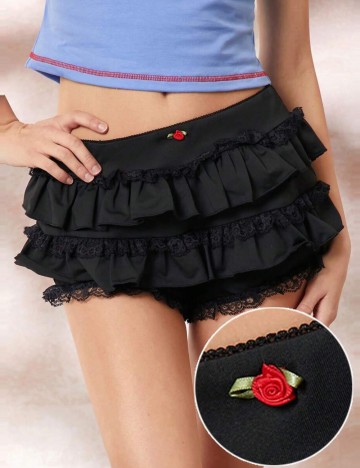 Pantaloni scurți Shein, negru