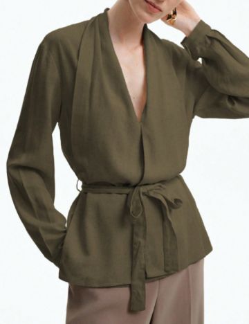 Cămașă Shein, kaki