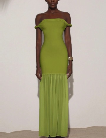 Rochie maxi Shein, verde