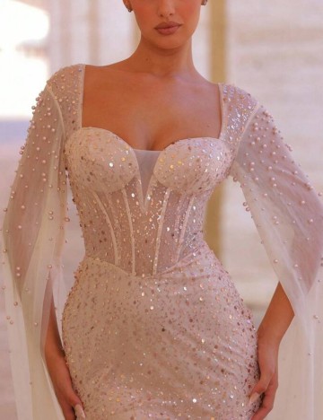 Rochie de ocazie Shein, bej