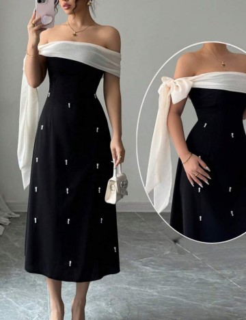 Rochie midi Shein, mix culori