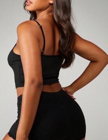 Compleu pijamale Shein Missguided, negru