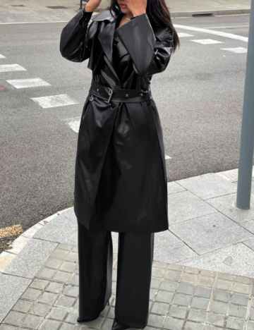 Trench Shein, negru
