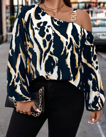 Cămașă Shein Curve+, mix culori