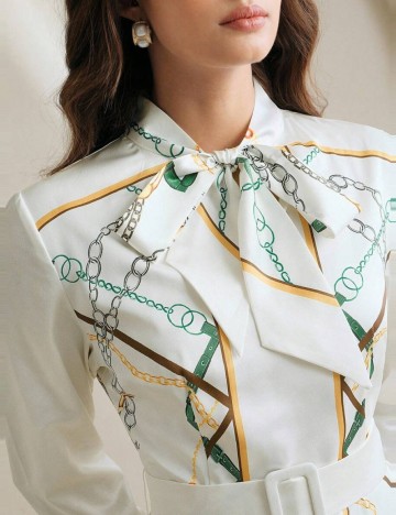 Rochie midi Shein Anewsta, mix culori