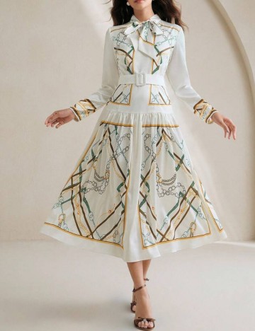 Rochie midi Shein Anewsta, mix culori