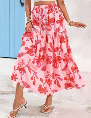 Fustă maxi Shein, mix culori