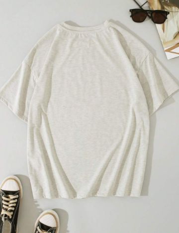 Tricou Shein Curve+, crem