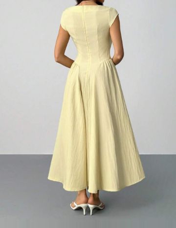 Rochie midi Shein, galben