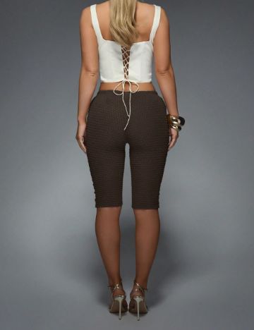 Colanți 3/4 Shein, maro