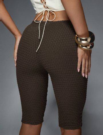 Colanți 3/4 Shein, maro