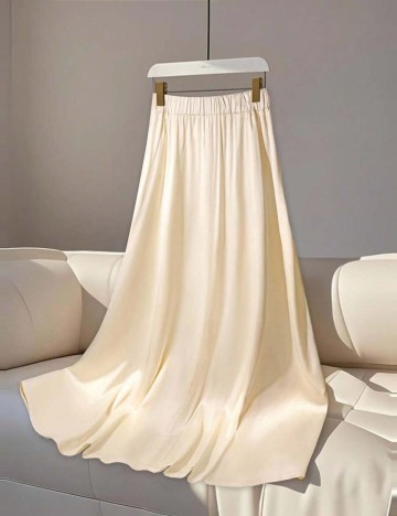 Fustă midi Shein, crem