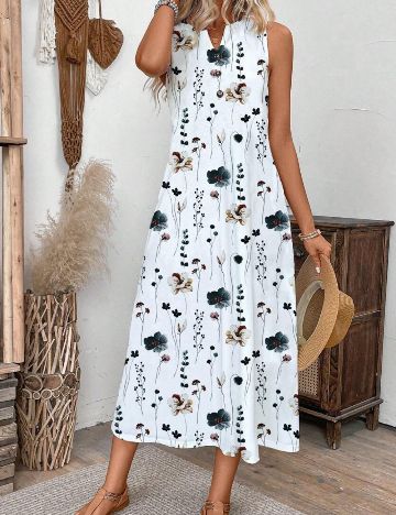 Rochie midi Shein, mix culori