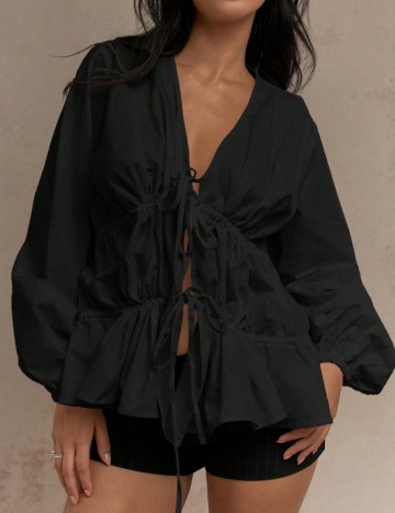 Cămașă Shein Missguided, negru