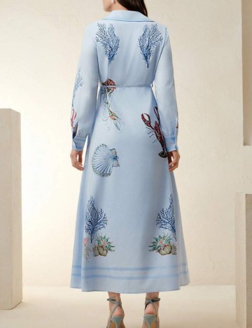 Rochie maxi Shein Anewsta, albastru