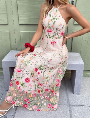 Rochie maxi Shein, mix culori