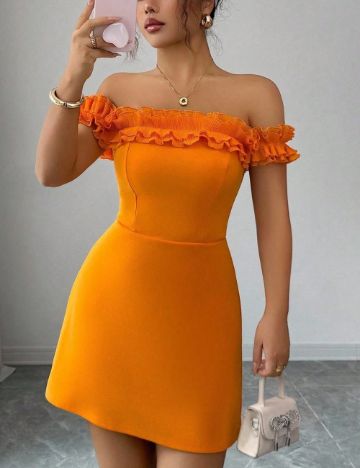 Rochie mini Shein, portocaliu