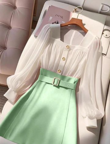 Rochie mini Shein, mix culori