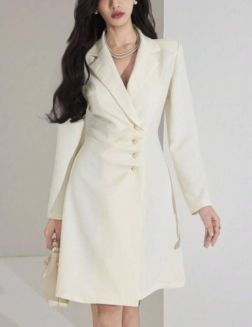 Rochie mini Shein, crem