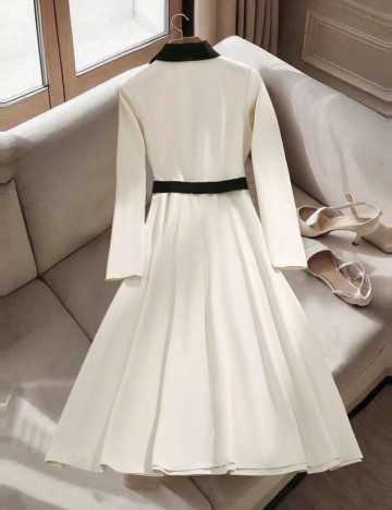 Rochie midi Shein, crem