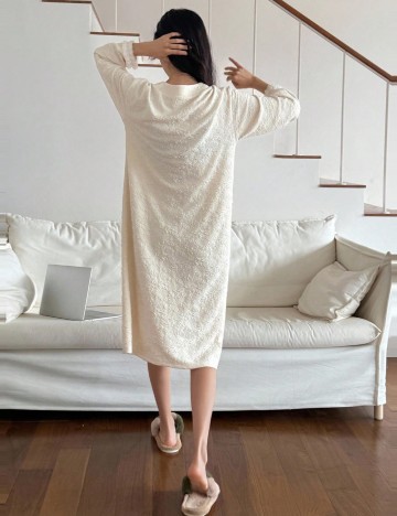 Rochie De Noapte Shein DAZY, crem