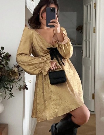Rochie mini Shein, auriu