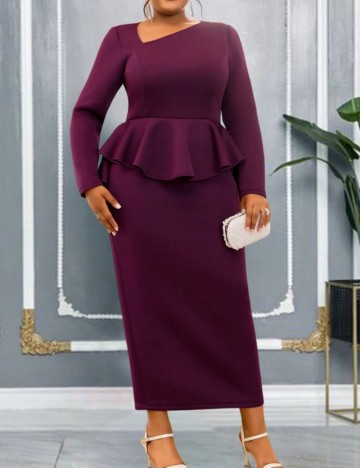 Rochie maxi Shein, vișiniu