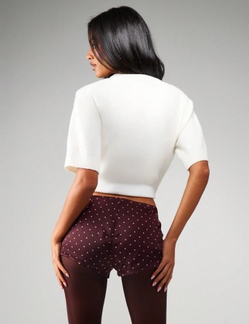 Pantaloni scurți Shein Missguided, vișiniu