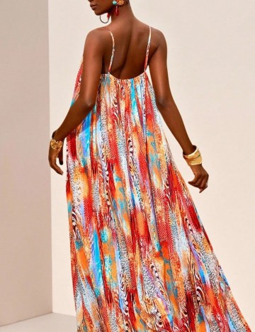 Rochie maxi Shein, mix culori