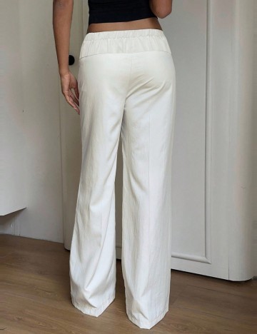 Pantaloni Shein Curve+, crem