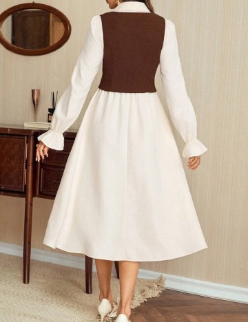 Set rochie și vestă Shein, mix culori