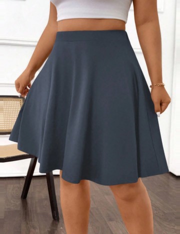 Fustă mini Shein Curve+, albastru