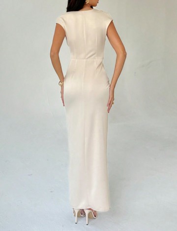 Rochie maxi Shein, crem