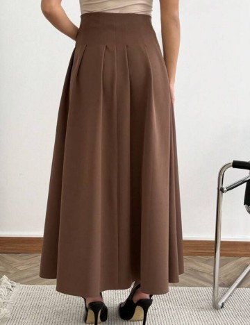 Fustă maxi Shein, maro
