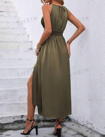 Rochie midi Shein, kaki