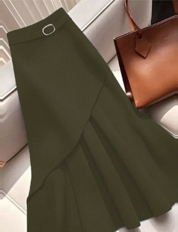 Fustă midi Shein, verde